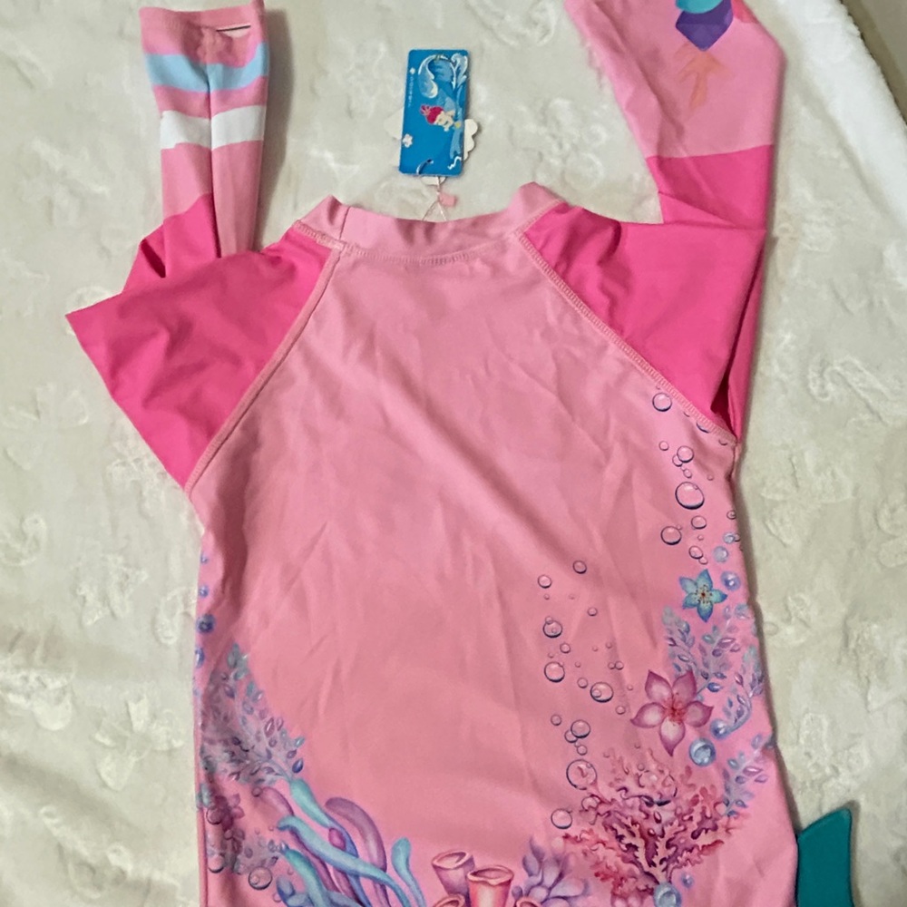 Amazon Pink Kids Swim Rashguard - Picture 2 of 4